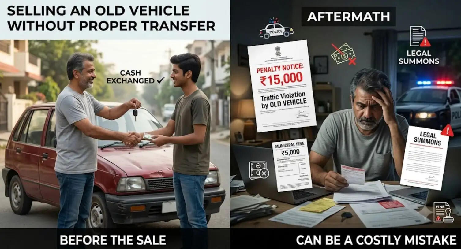 Sell old vehicle