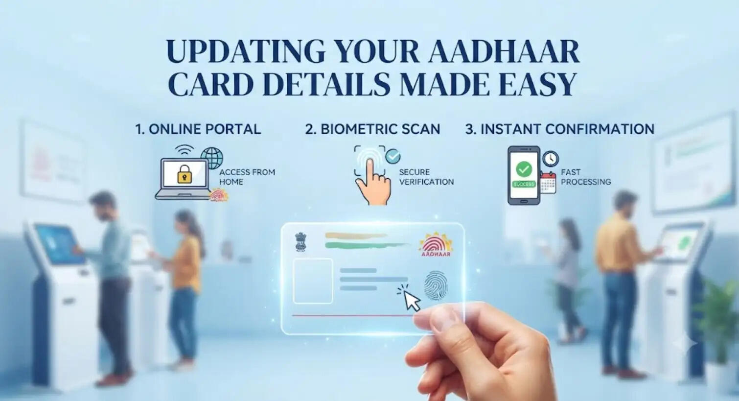 Updates the aadhar card
