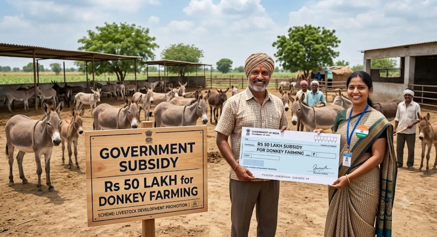 Subsidy on donkey farming