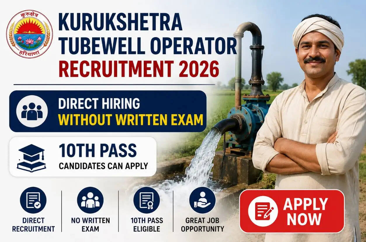 Kurukshetra Tubewell Operator Recruitment 2026