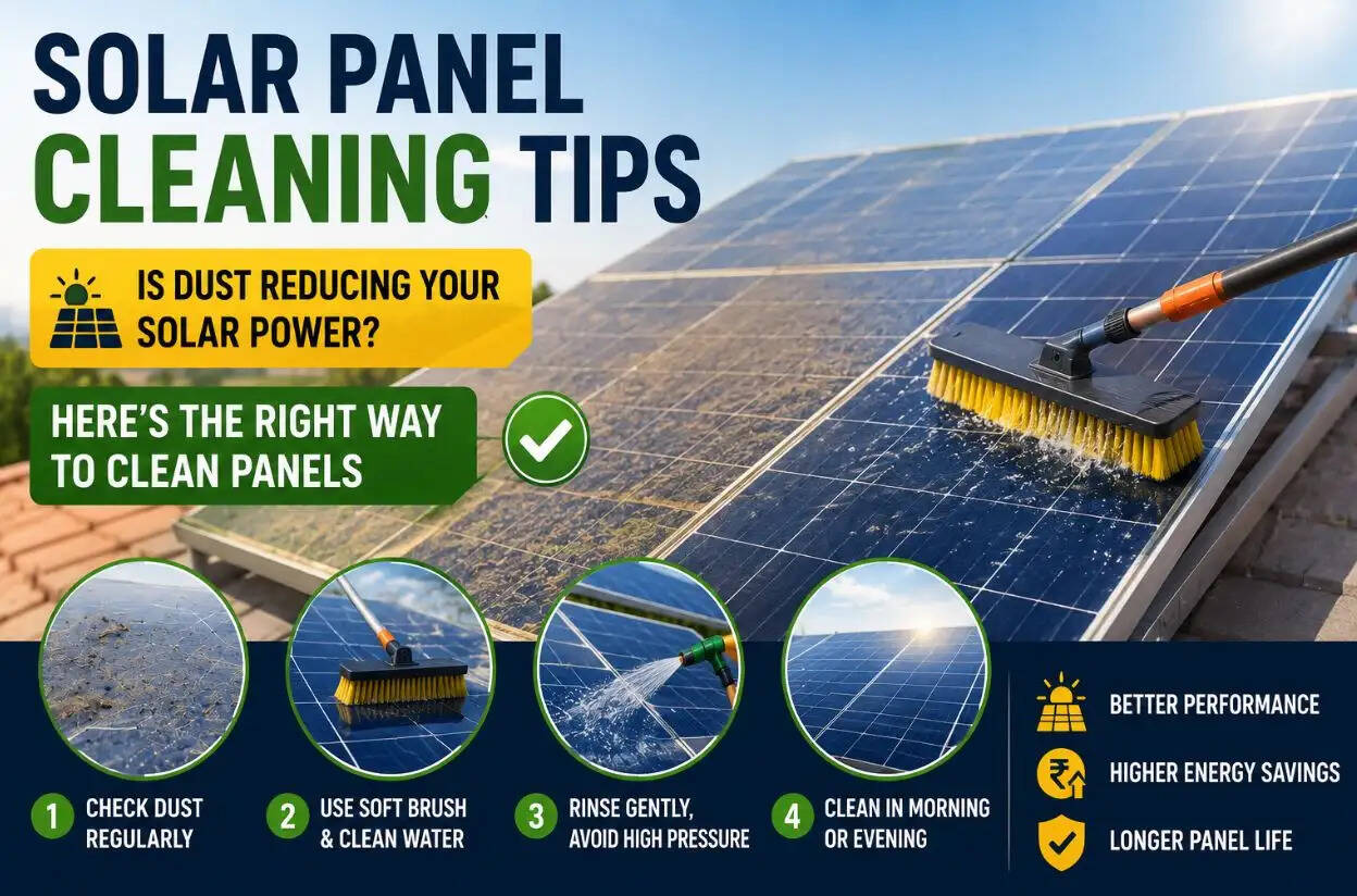 Solar Panel Cleaning tips