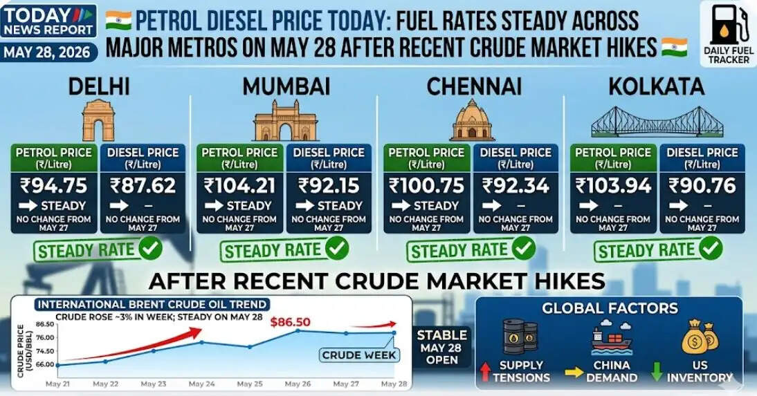 Petorl diesel 28 may price