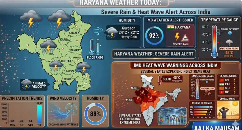 Haryana Weather today